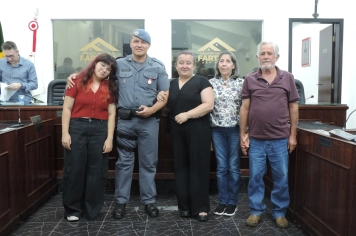 Foto - Sessão Solene - Entrega das Medalhas de Reconhecimento Comunitário de Segurança