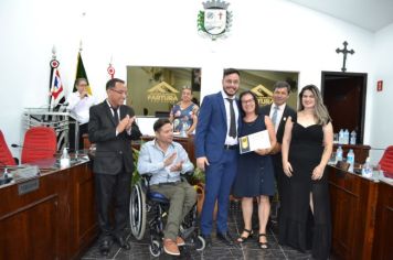 Foto - Sessão Solene - Entrega de Certificados aos Servidores Aposentados