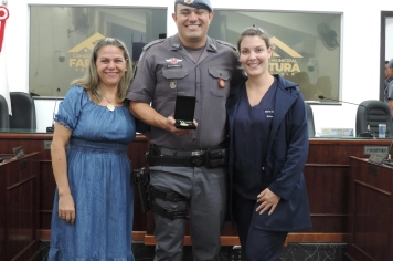 Foto - Sessão Solene - Entrega das Medalhas de Reconhecimento Comunitário de Segurança