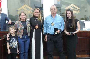 Foto - Sessão Solene - Entrega das Medalhas de Reconhecimento Comunitário de Segurança