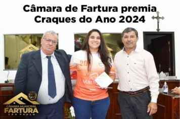 Câmara realiza sessão solene para premiação Craques do Ano