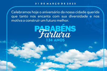 Parabéns. Fartura!