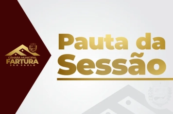 Pauta para a 3ª Sessão Ordinária de 2026