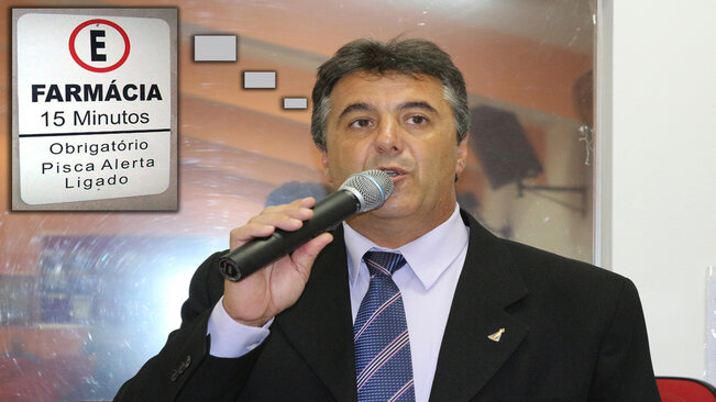 Maryel reivindica mais sinalização nas vagas destinadas ás farmácias na área central de Fartura