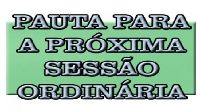 Pauta da 15ª Sessão Ordinária de 2017