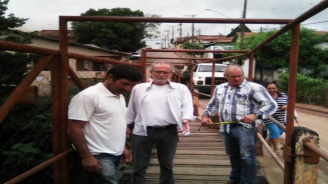 Vereador Buranello se reúne com equipe da Prefeitura para solucionar problemas na Ponte do Dominguinho