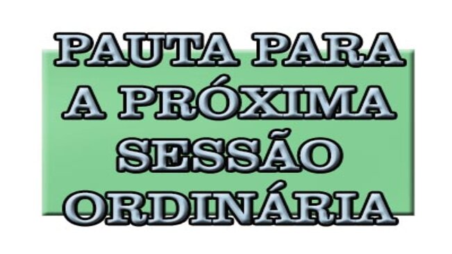 Pauta da 14ª Sessão Ordinária de 2016