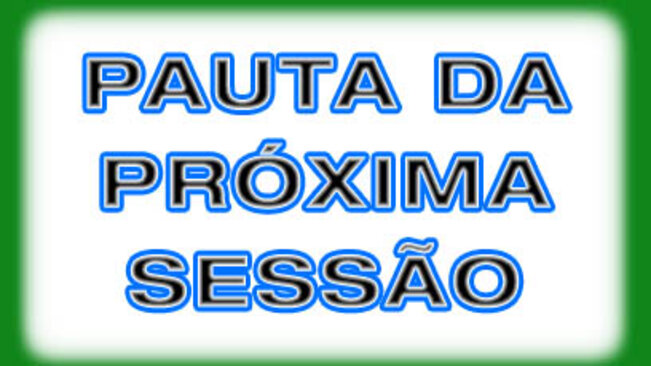 Pauta e Jornal da 8ª sessão ordinária de 2012, a ser realizada dia 16 de maio