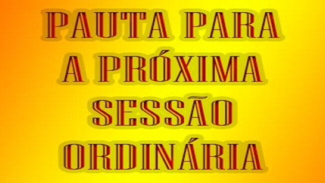 Pauta da 4ª Sessão Ordinária de 2017